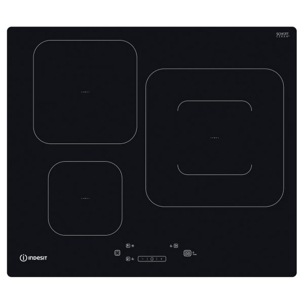 VITROCERAMICA INDUCCION INDESIT IS 55Q60 NE 3 ZONAS, FOCO 28 CM  7,2 KW