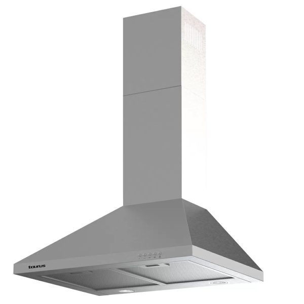 CAMPANA DECORATIVA TAURUS PR60IXAL ACERO INOX 60 CM 650M3/H PIRAMIDE 927643000