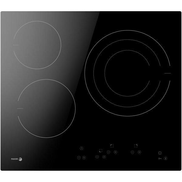 VITROCERAMICA FAGOR 3VFT330AC 3 ZONAS, FOCO TRIPLE 27CM CORTE RECTO 5,7KW