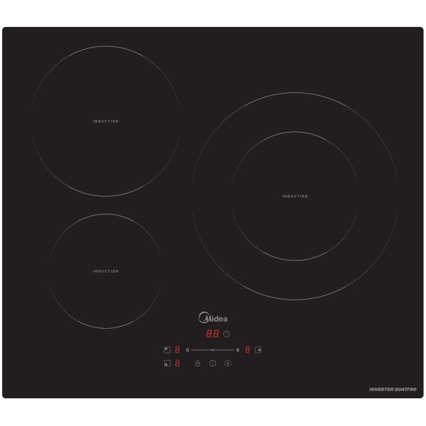 VITROCERAMICA INDUCCION MIDEA MIH740T278K0 3 ZONAS, FOCO 29 CM 7.400W