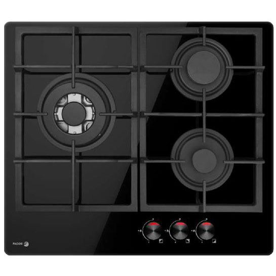 ENCIMERA CRISTALGAS FAGOR 3CFI3GLSPA 3 FGOS. WOK PARRILLA HIERRO FUNDIDO