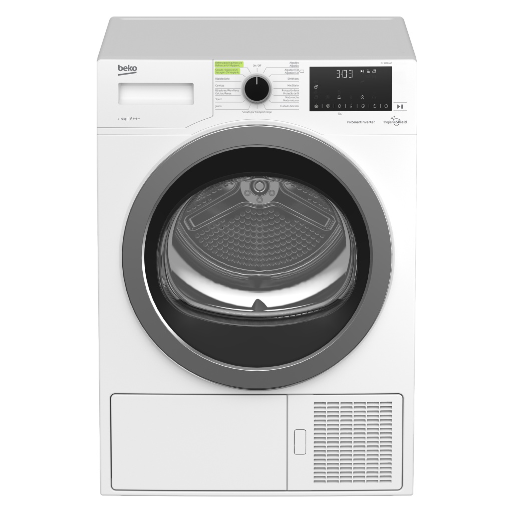 Secadora_Bomba_de_Calor_Beko_DH_9532_GAO_vista_de_frente