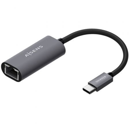 Adaptador USB Tipo-C - RJ45 Aisens A109-0709/ 1000Mbps