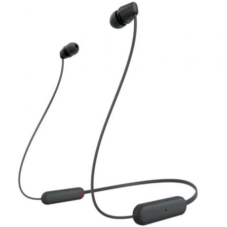 Auriculares Inalámbricos Intrauditivos Sony WI-C100/ con Micrófono/ Bluetooth/ Negros