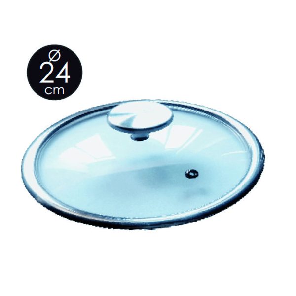 TAPA BASTILIPO GAMA TITANIUM PRO 24 CM CRISTAL TEMPLADO