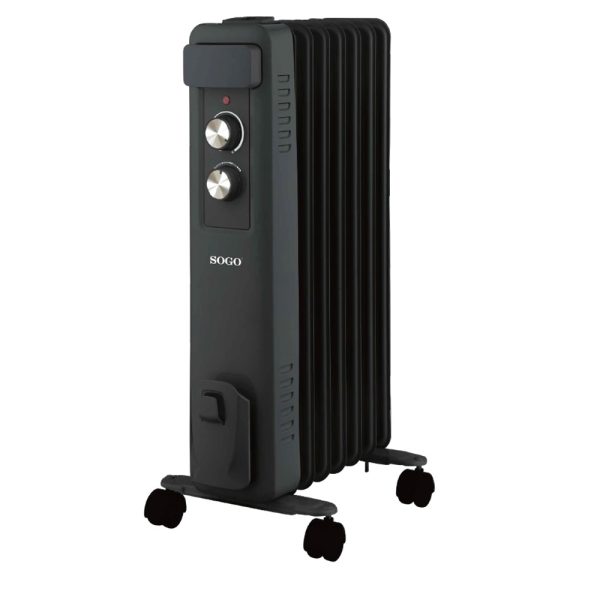 RADIADOR ACEITE SOGO SS18455 7 ELEMENTOS 1.500W NEGRO