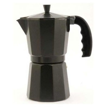 CAFETERA ALUMINIO ORBEGOZO KFN310 NEGRA 3 TAZAS
