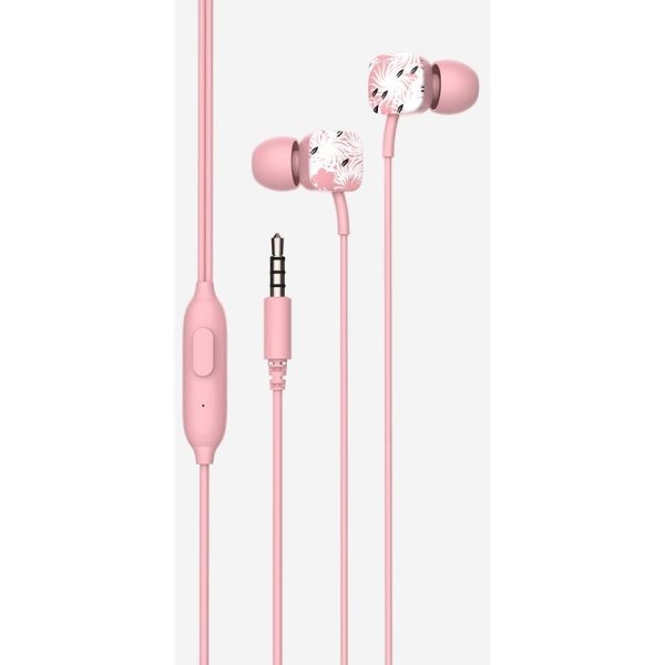 AURICULARES SPC BOTON SPC 4603P HYPE MICRO ROSA ESTAMPADO CON CABLE