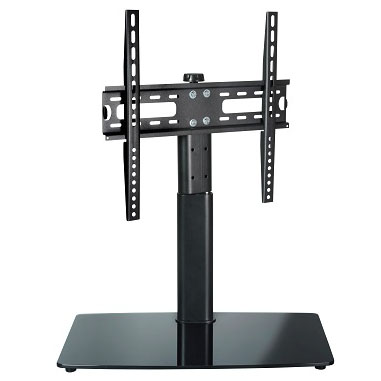 SOPORTE PANT. VIVANCO PIE GIRA 62593 VIDRIO HASTA 55 MAX 45 KG(AJUSTABLE) NEGRO