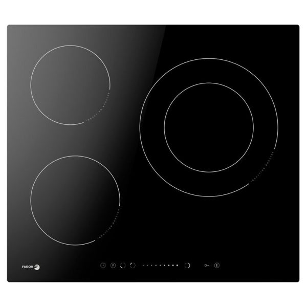 VITROCERAMICA INDUCCION FAGOR 3IF305BC 3 ZONAS, FOCO DOBLE 28 CM 7.200W