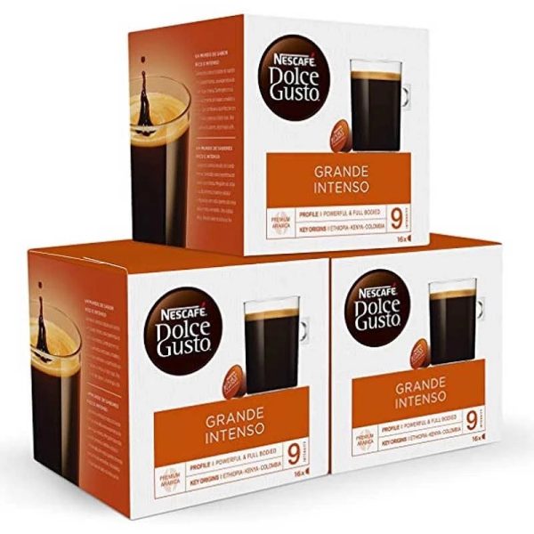 CAJA 3 PACKS 16 CAPS DOLCE GUSTO GRANDE INTENSO 12529114