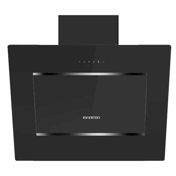 CAMPANA VERTICAL INFINITON CMPTRAL80B 80CM CRISTAL NEGRO