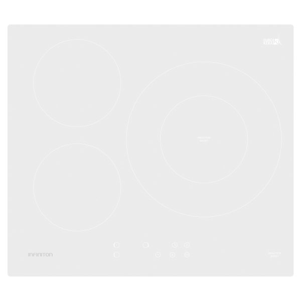 VITROCERAMICA INDUCCION INFINITON IND3WH8G32 3 ZONAS, FOCO 32CM BLANCA
