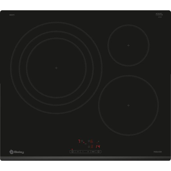 VITROCERAMICA INDUCCION BALAY 3EB967FRE 3 ZONAS, FOCO 32 CM.