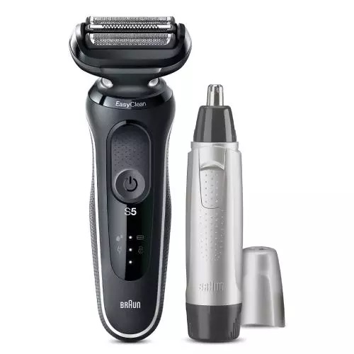 PACK AFEITADORA BRAUN 51W100 SERIE 5 + CORTAPELOS NARIZ OREJAS EN10