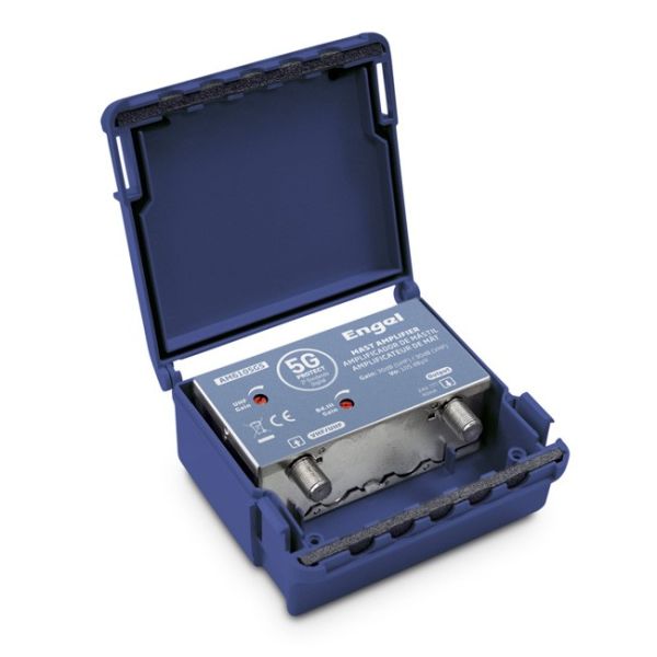 AMPLIFICADOR DE MASTIL ENGEL 1 ENTRADA UHF/VHF 1 SALIDA 30 dB CON LTE 5G
