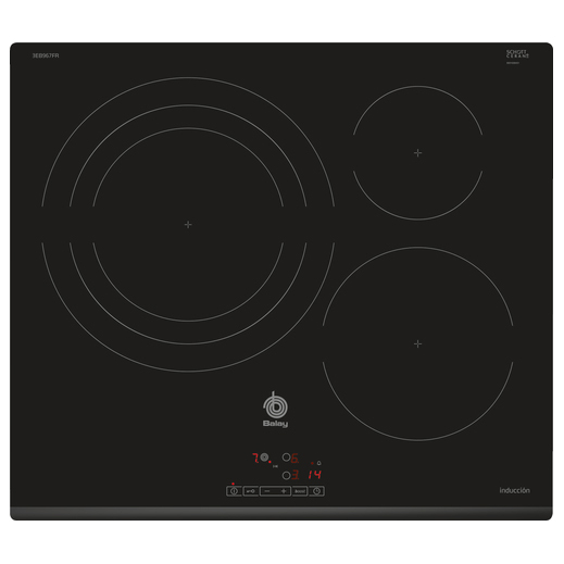 VITROCERAMICA INDUCCION BALAY 3EB967FR 3 ZONAS, FOCO 32 CM.