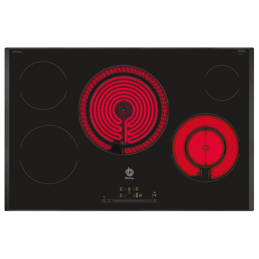 VITROCERAMICA BALAY 3EB785LQ 80 CM 5 ZONAS FOCO 28 CM NEGRA BISELADA