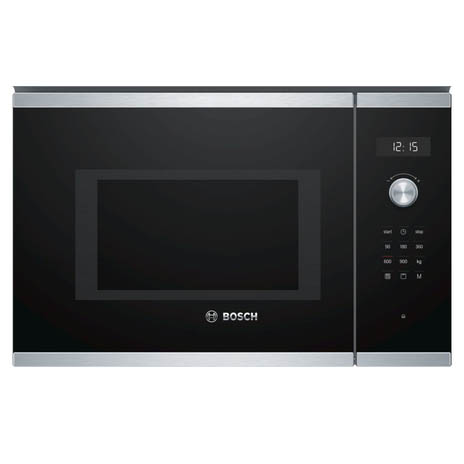 MICROONDAS INTEGRABLE BOSCH BEL554MS0 C/GRILL CRISTAL NEGRO/INOX