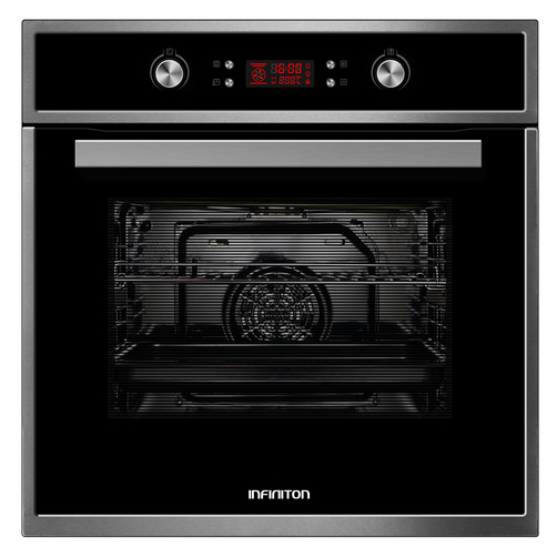 HORNO MULTIFUNCION INFINITON CA6516 A INOX 65 L GUIA TELESCOPICA 9 FUNCIONES