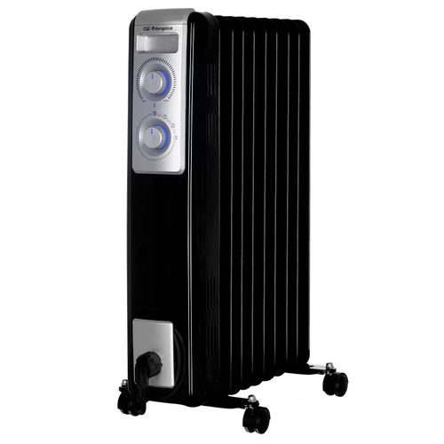 RADIADOR ACEITE ORBEGOZO RN2000  9 ELEMENTOS 2.000W NEGRO LUCES LED
