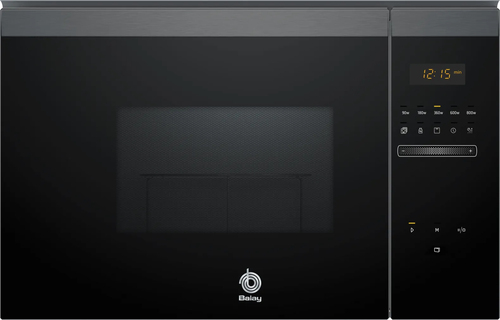 MICROONDAS INTEGRABLE BALAY 3CG4175G3 25 L. CON GRILL CRISTAL NEGRO/GRAFITO