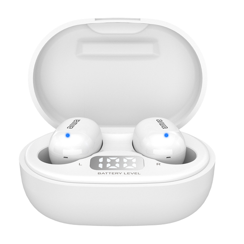 AURICULARES AIWA BOTON CON MICROFONO EBTW-150WTMKII WIRELESS BLANCO