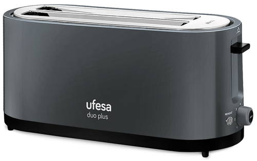 TOSTADOR UFESA TT7575 DOBLE RANURA 1.400W GRIS ANTRACITA 71305513