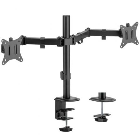 Soporte de Mesa para 2 Monitores o TV Aisens DT32TSR-149/ Giratorio/ Inclinable/ hasta 9kg