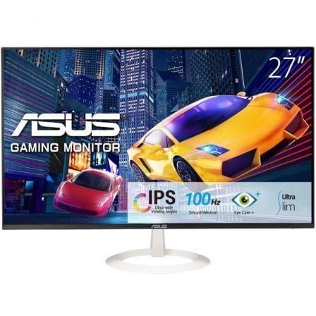 Monitor Polivalente Asus VZ27EHF-W 27"/ Full HD/ 1ms/ 100Hz/ IPS/ Blanco