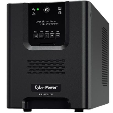 SAI Línea Interactiva Cyberpower PR1500ELCD/ 1500VA-1350W/ 8 Salidas/ Formato Torre