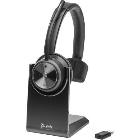 Auricular Inalámbrico Poly Savi 7310 M UC para Microsoft Teams/ con Micrófono/ Bluetooth/ Negro