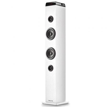 Torre de Sonido con Bluetooth NGS SKY CHARM PRO/ 50W/ 2.0/ Blanca