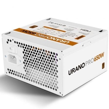 Fuente de Alimentación Nox Hummer Urano Pro White/ 650W/ Ventilador 12cm/ 80 Plus Bronze