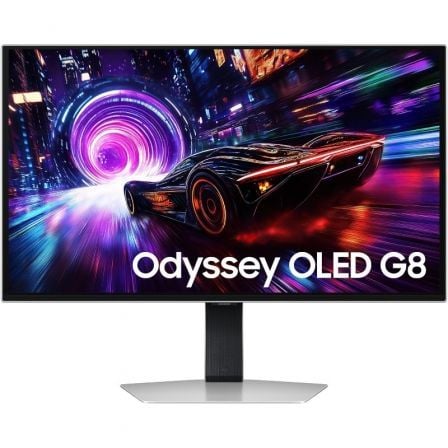 Monitor Gaming Samsung Odyssey OLED G8 G81SF S27FG812SU 27"/ 4K/ 0.03ms/ 240Hz/ OLED/ Regulable en altura/ Plata