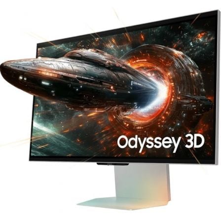 Monitor Gaming Samsung Odyssey 3D G90XF S27FG900XU 27"/ 4K/ 1ms/ 165Hz/ 3D/ Multimedia/ Regulable en altura/ Plata