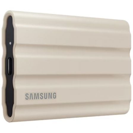 Disco Externo SSD Samsung Portable T7 Shield 1TB/ USB 3.2/ Beige