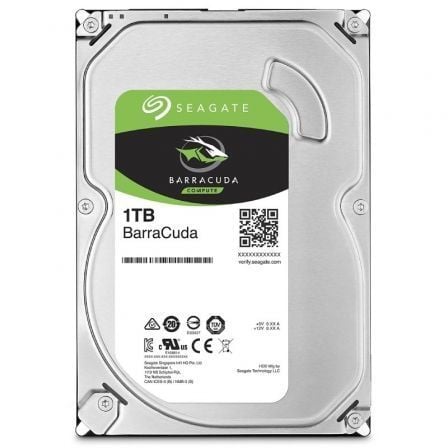 Disco Duro Seagate BarraCuda 1TB/ 3.5"/ SATA III/ 256MB