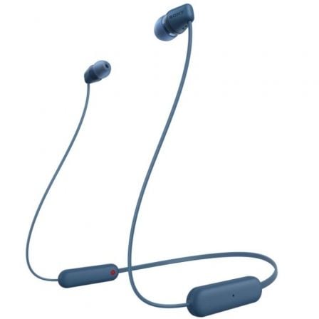 Auriculares Inalámbricos Intrauditivos Sony WI-C100/ con Micrófono/ Bluetooth/ Azules