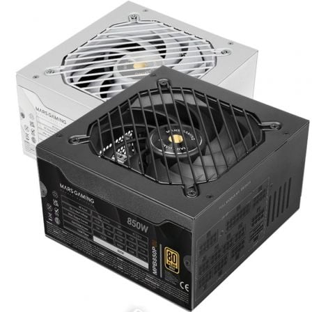 Fuente de Alimentación Mars Gaming MPB850PSI/ 850W/ Ventilador 14cm/ 80 Plus Gold