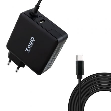 Cargador de Portátil TooQ TQLC-USBC90PD USB Tipo-C/ 90W/ Automático/ Voltaje 5-20V