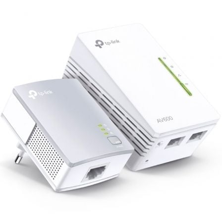 Adaptador Powerline TP-Link WPA4221KIT 600Mbps/ Alcance 300m/ Pack de 2