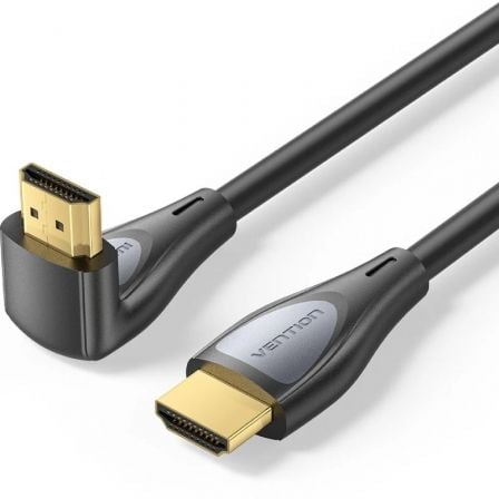 Cable HDMI 2.0 4K Acodado Vention ALQBH/ HDMI Macho - HDMI Macho/ 2m/ Negro