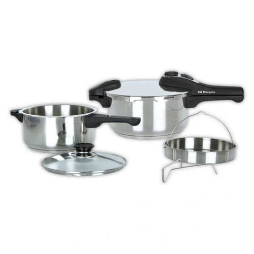 SET OLLAS RAPIDAS ORBEGOZO HP4566   DÚO 4+6 LITROS