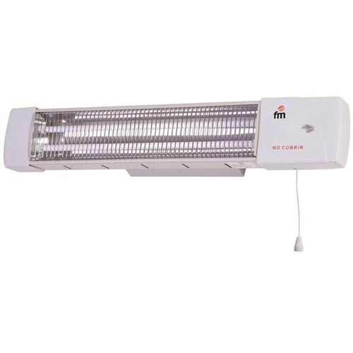 RADIADOR BAÑO FM 1502C 600/1200W CUARZO INCLUYE SOPORTES