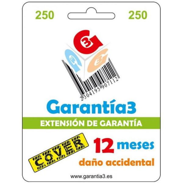 EXT. GARANTIA 3 COVER MAX. 250 EUROS 12 MESES