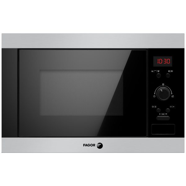 MICROONDAS INTEGRABLE FAGOR 3MWB25BEGX  25 L. DISPLAY CON GRILL INOX/CRISTAL NEGRO