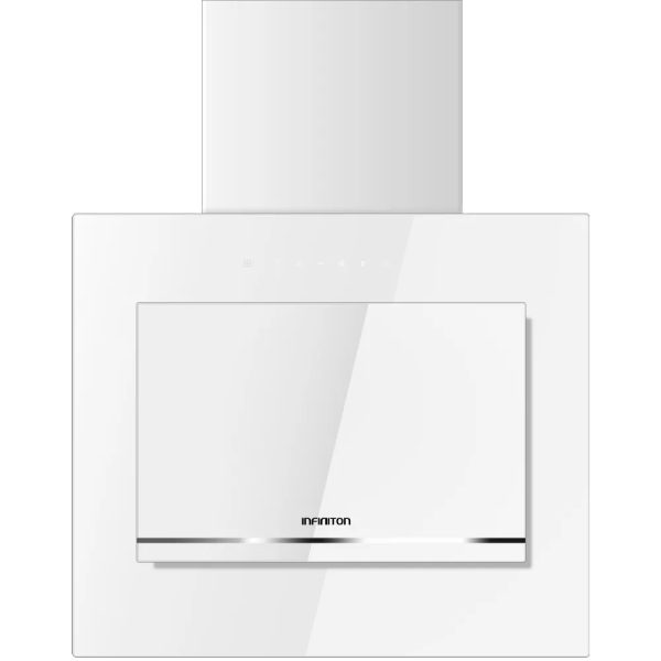 CAMPANA VERTICAL INFINITON CMPTRAL-BLC63 CRISTAL TEMPLADO BLANCO 800M3/H