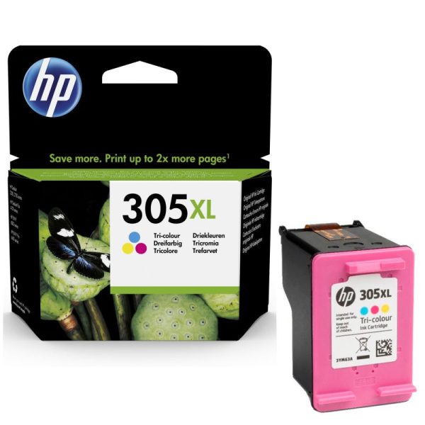 CARTUCHO TINTA ORIGINAL HP 305 XL TRICOLOR ALTA CAPACIDAD