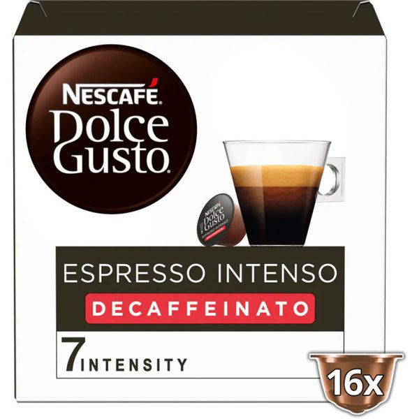 CAJA 3 PACKS 16 CAPS DOLCE GUSTO ESPRESSO INTENSO DESCAFEINADO 12523871